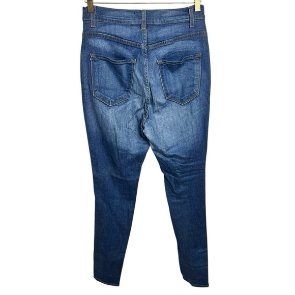 Fashion Nova High-Rise Stretch Jegging Jeans Sz 1X Skinny Distressed Jeans - Picture 5 of 7